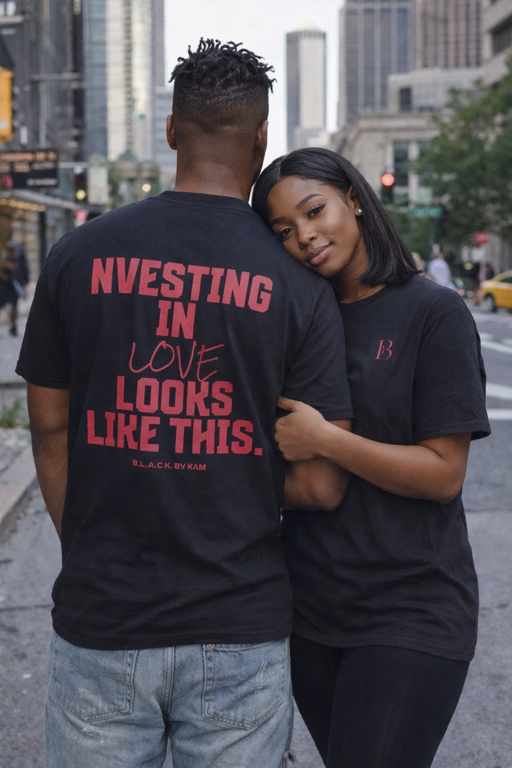 NVESTING IN LOVE LOOKS LIKE THIS.
 - Tee